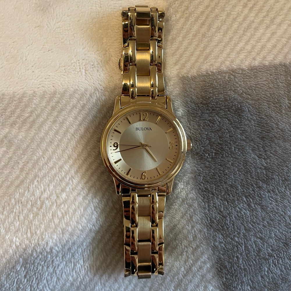 Bulova watch all gold